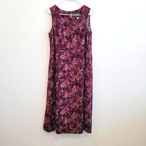 More Jazz Vintage Sleeveless A-line Midi Dress Women's Size 14